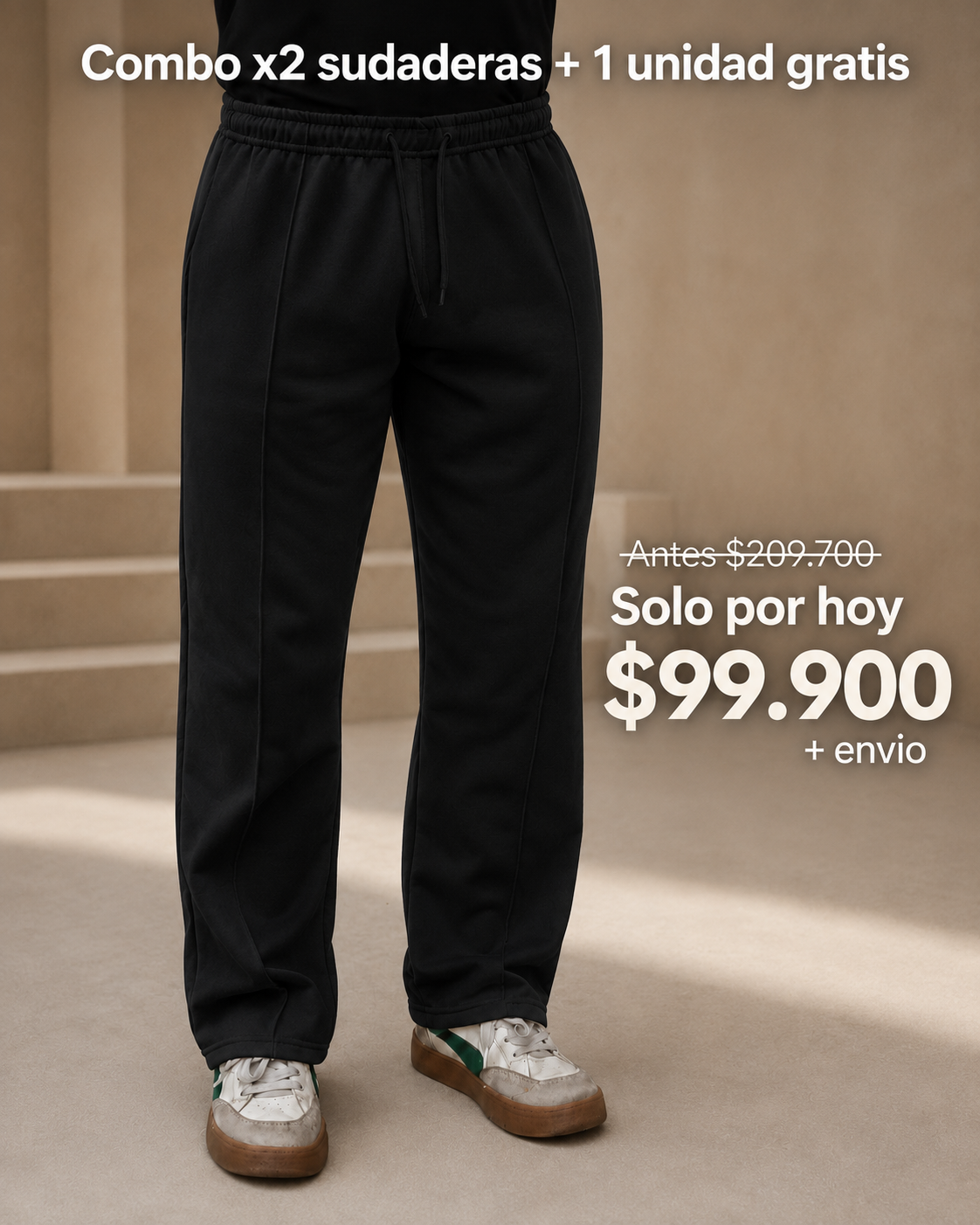 SUDADERA URBAN - COMBO 2X + 1 UNIDAD GRATIS 🔥