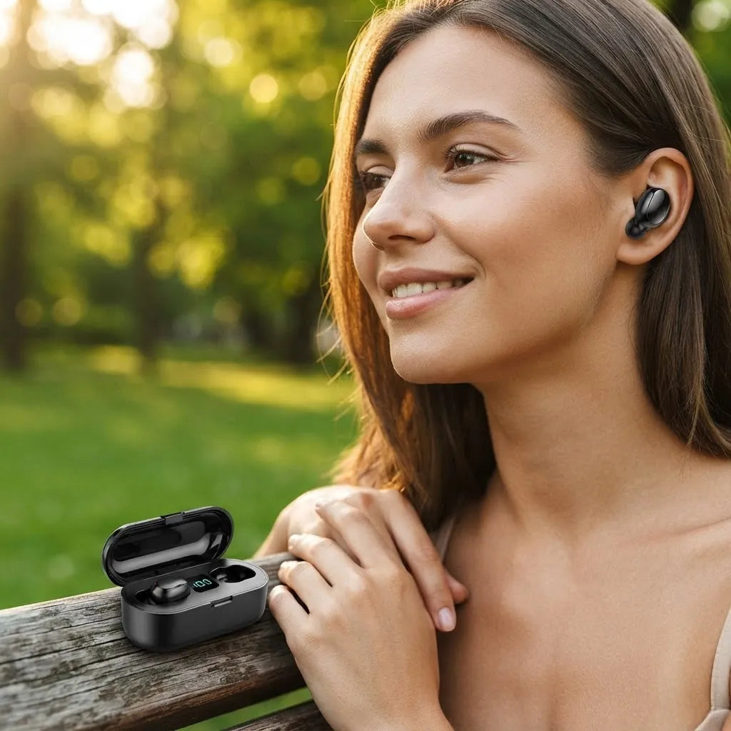Audífono Inalámbricos F9 Con Power Bank5