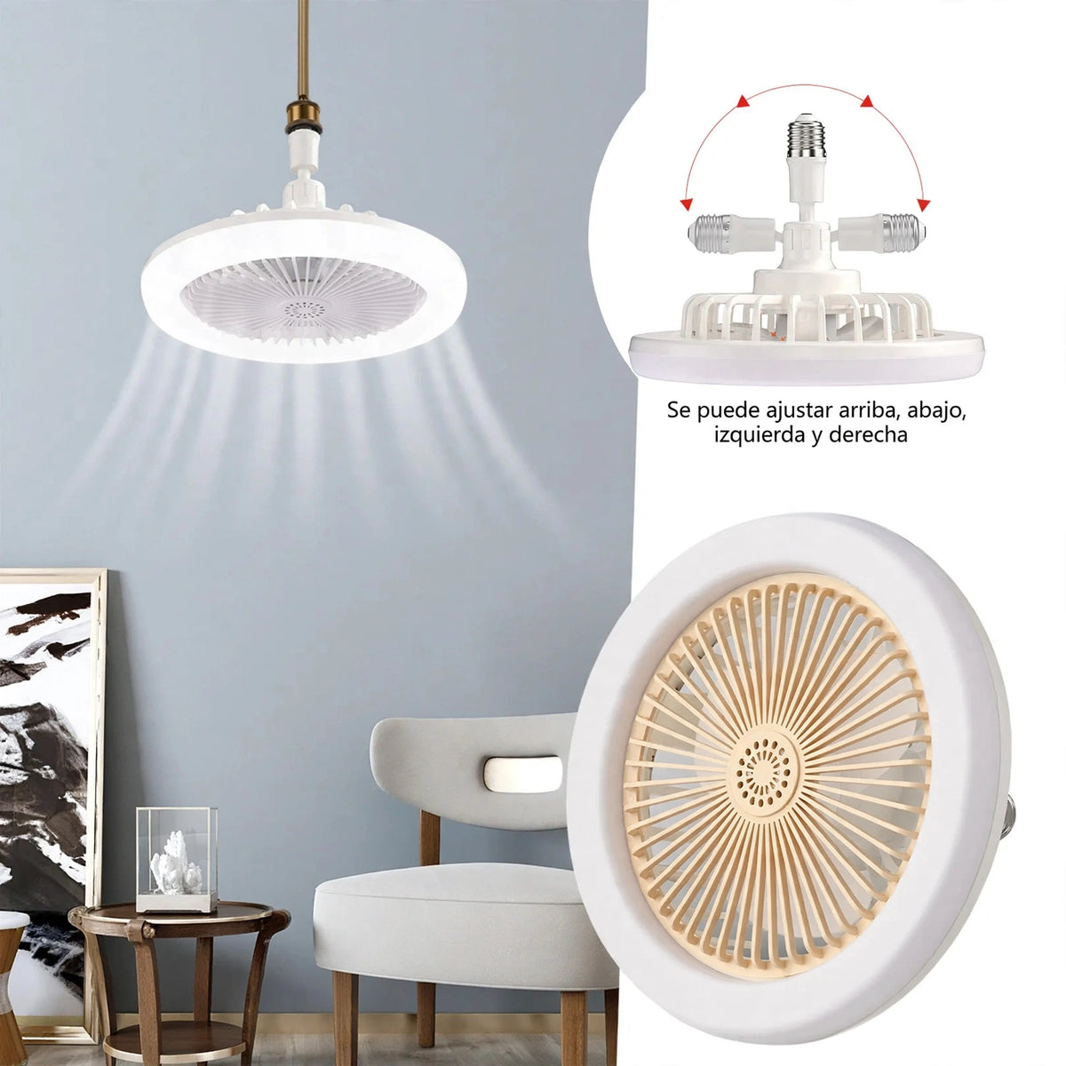 Ventilador Inteligente de LED 2 en 1 TurboMax™ -KITS: 2, 3 unidades
