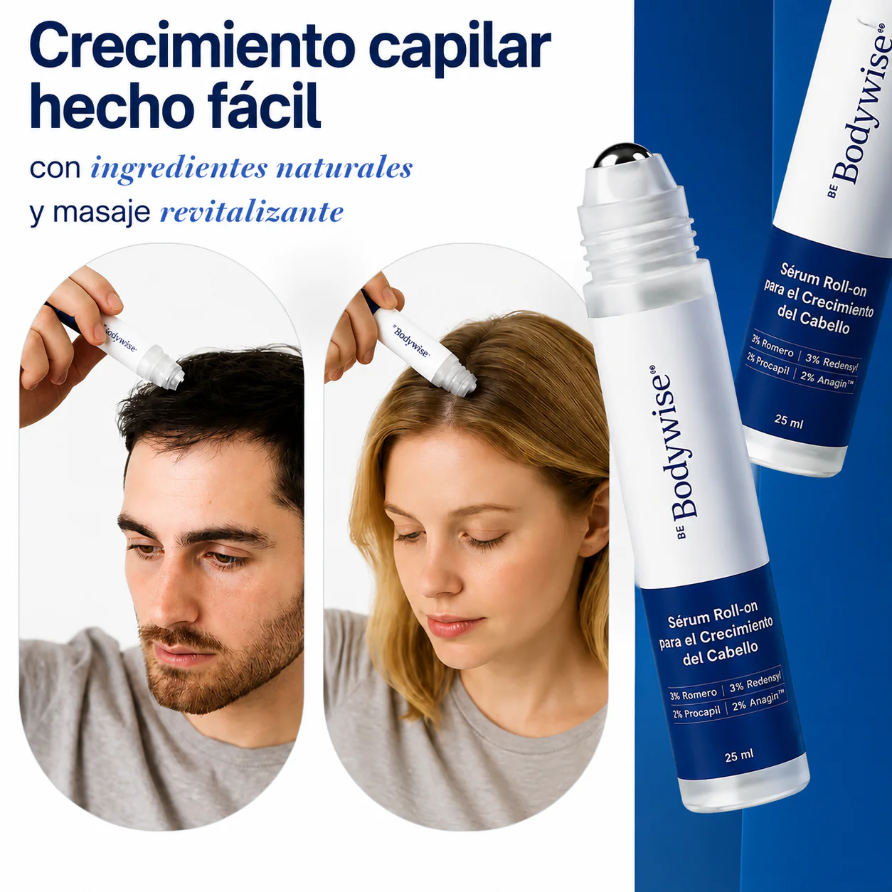 ¡COMPRA 1 Y RECIBE 2! - BODYWISE HAIR GROWTH SÉRUM