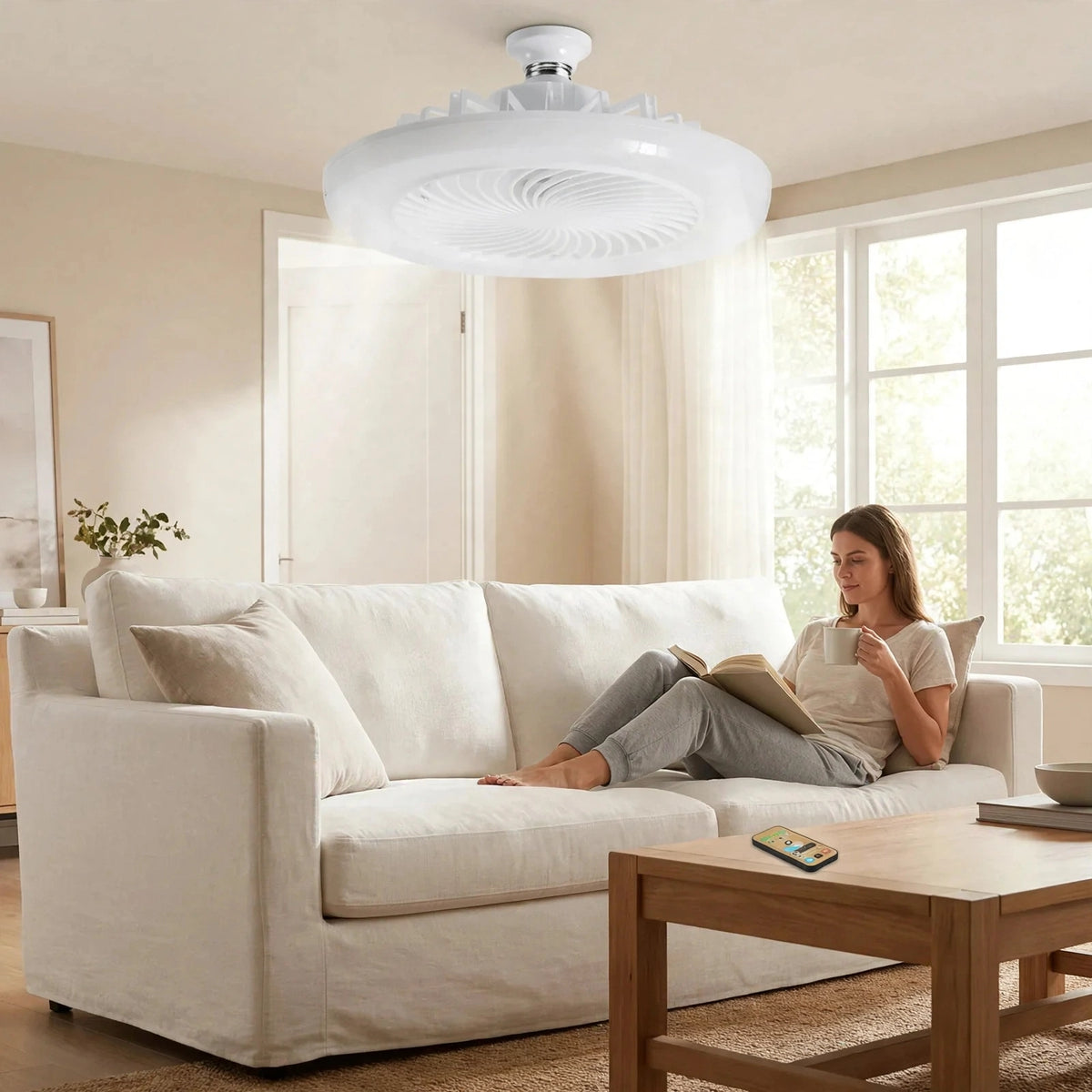 Ventilador Inteligente de LED 2 en 1 TurboMax™ -KITS: 2, 3 unidades