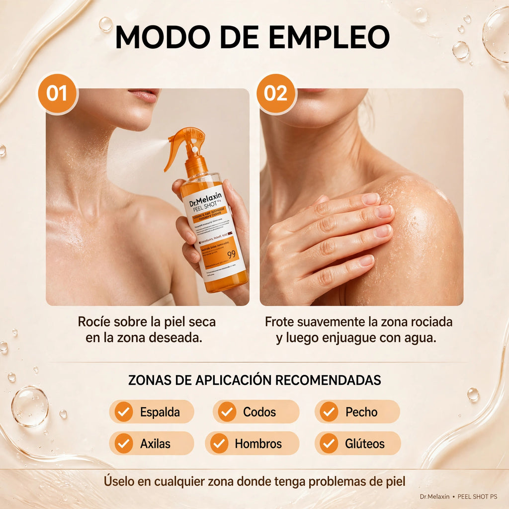 Dr.Melaxin™ Peel Shot – Exfoliante para Zonas Oscuras- Últimas unidades