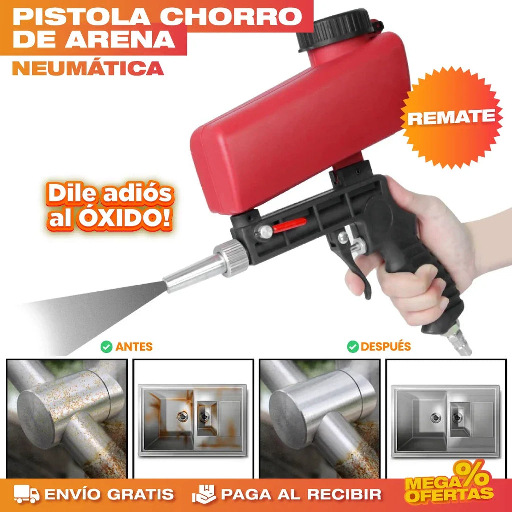 [PROMO] PISTOLA CHORRO DE ARENA NEUMÁTICA 🔥