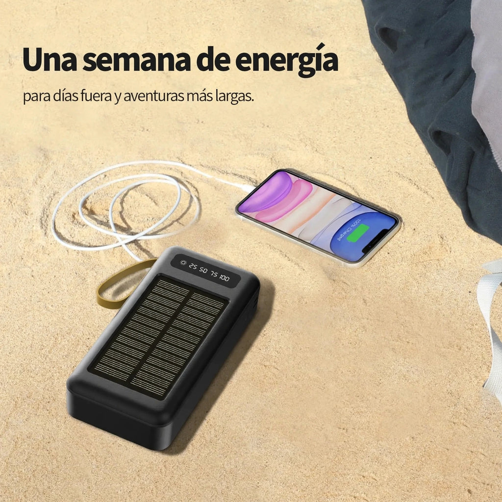 Kit de Emergencia Solar 20.000 mAh — Que Nunca te Falten Energía, Luz y Comunicación
