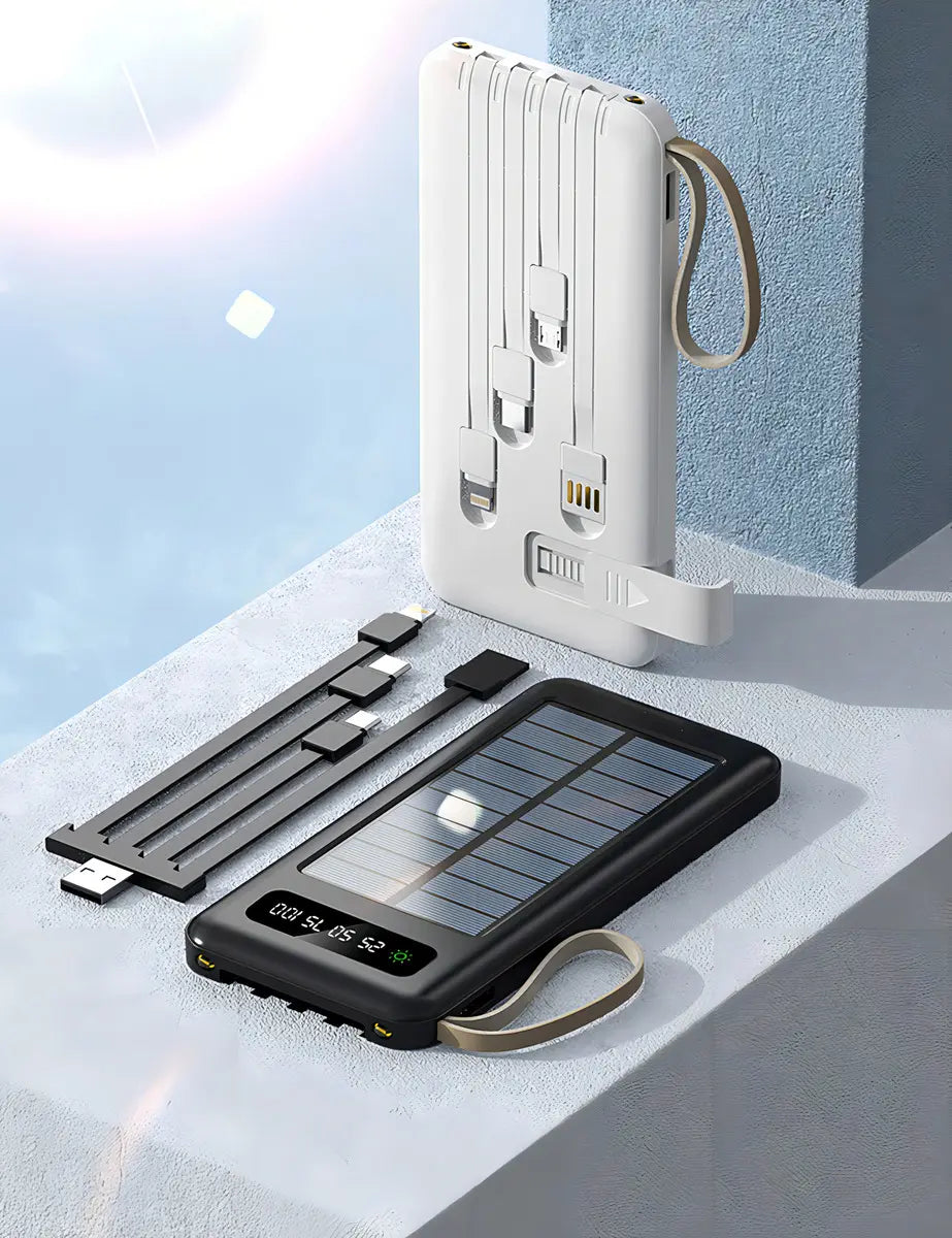 Kit de Emergencia Solar 20.000 mAh — Que Nunca te Falten Energía, Luz y Comunicación