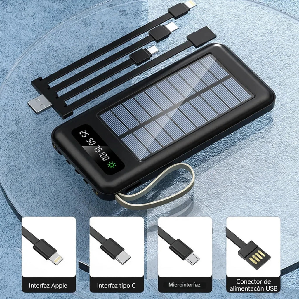 Kit de Emergencia Solar 20.000 mAh — Que Nunca te Falten Energía, Luz y Comunicación