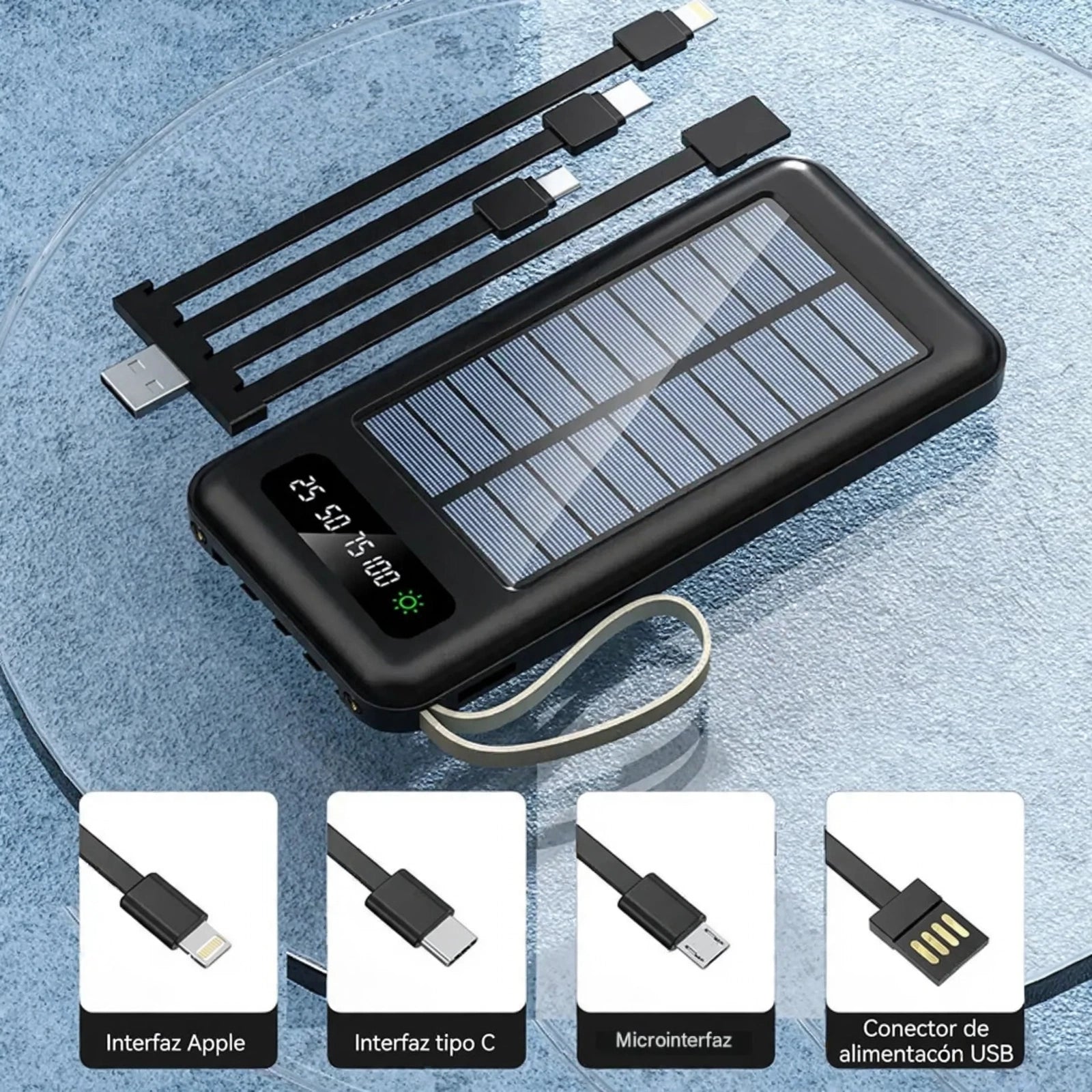 Kit de Emergencia Solar 20.000 mAh — Que Nunca te Falten Energía, Luz y Comunicación